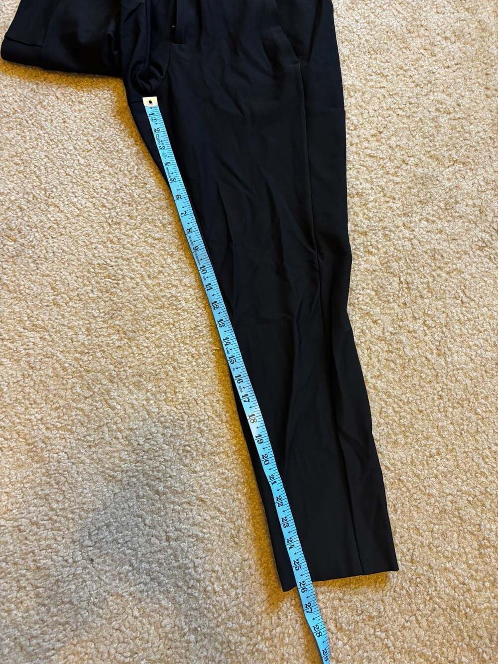 Athleta Stellar Trouser Black 10P Petite Mid-Rise Slim Straight Leg Pants - Picture 6 of 7